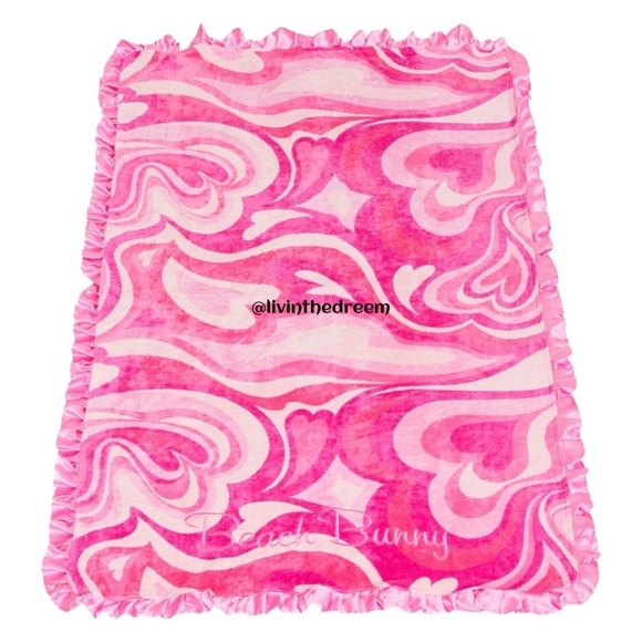 Beach Bunny Pink Swirl Heart Multi Beach Towel - Picture 4 of 7